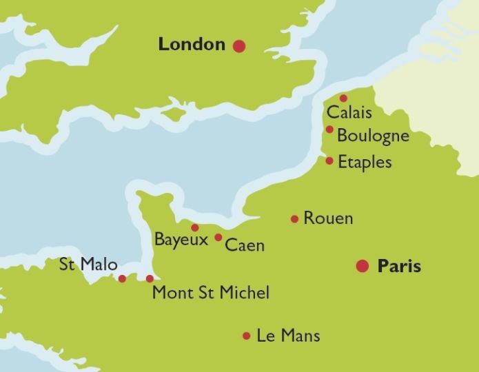 French tours map