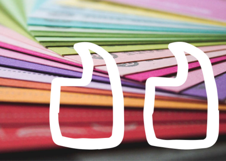Image of colourful document folders