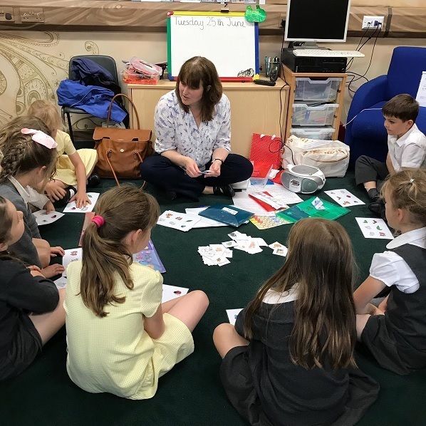 A special class took place with Anthea's tutor Lynne Braithwaite at Walton Holymoorside Primary School